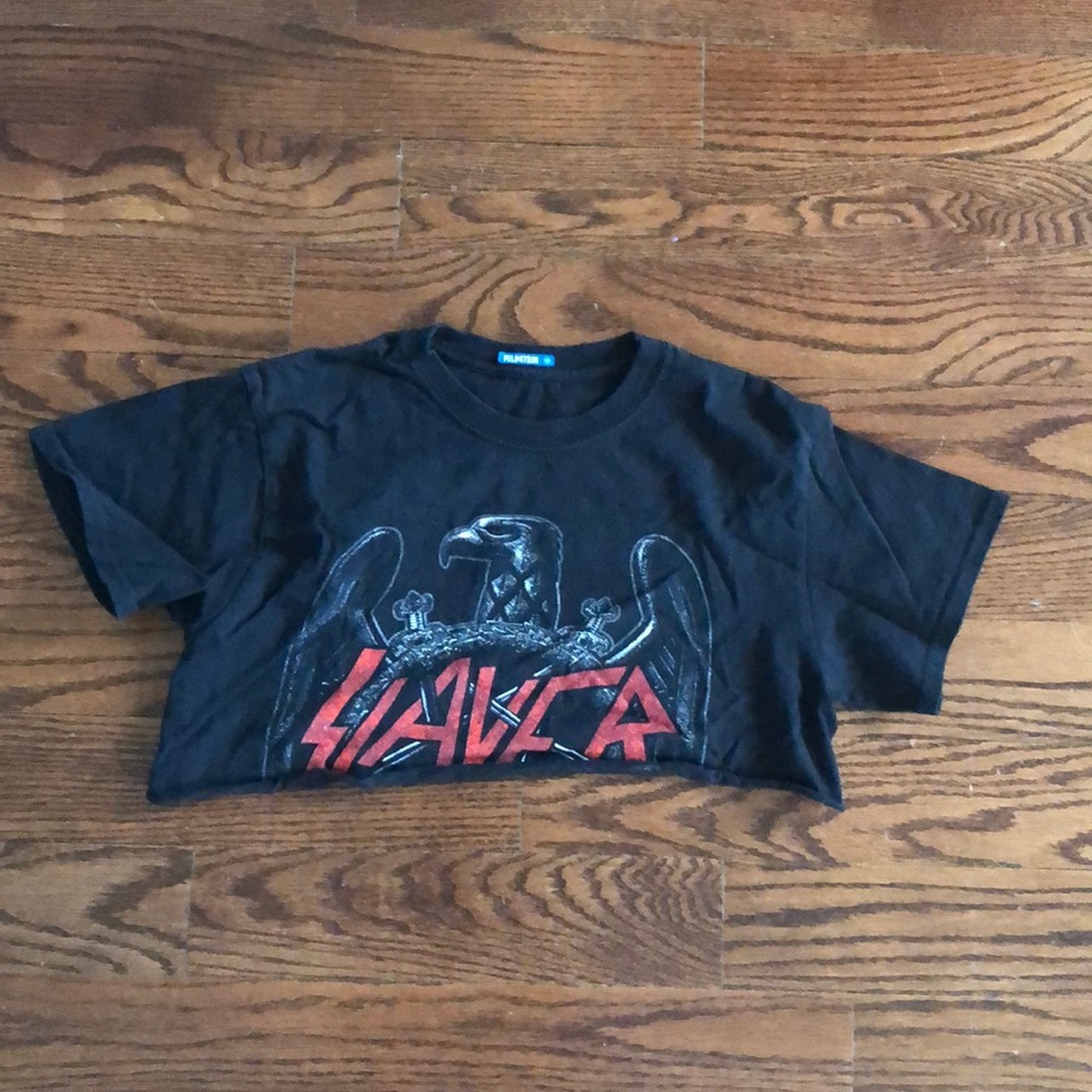 Cropped graphic T-shirt
